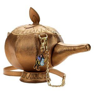 Disney Loungefly Stitch Shoppe Aladdin Genie Lamp Crossbody Bag Jasmine Pin NWT